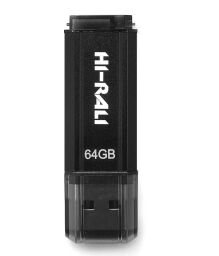Флеш-накопичувач USB 64GB Hi-Rali Stark Series Black (HI-64GBSTBK) від виробника Hi-Rali