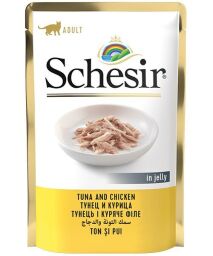 Корм Schesir Tuna and Chicken вологий з тунцем та куркою 85 гр (8005852171016) від виробника Schesir