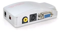 Адаптер Voltronic VGA - VGA+S-Video+RCA (F/F), Grey (YT-C-VGA(IN)/S-Video(OUT)/05930)