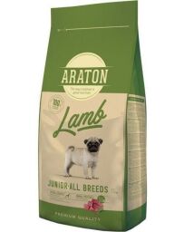 Полноценный сухой корм для молодых собак с ягненком и рисом ARATON LAMB Junior All Breeds 15кг (ART45638) от производителя ARATON