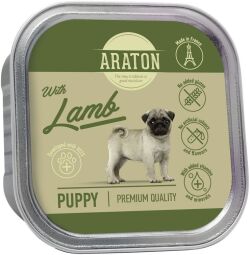 Вологий корм для цуценят з ягням ARATON with Puppy Lamb, 150 г (KIK45702) від виробника ARATON