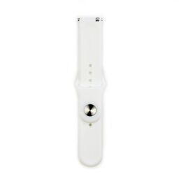 Ремінець Silicone 22 mm Watch Gear S3 / Watch 46 mm / Xiaomi Amazfit White (11078) від виробника Smart Watch