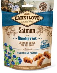 Ласощі для собак Carnilove Crunchy Snack with Salmon Blueberries (з лососем і чорницею) 200 г (100408/8851) від виробника Carnilove