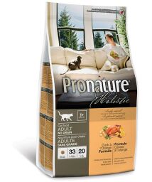 Корм Pronature Holistic Cat Duck & Orange сухий з качкою для дорослих котів 5.44 кг (065672555067) від виробника Pronature Holistic