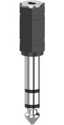 Адаптер Hama 6.3mm Jack - 3.5mm Jack Stereo Black (00205194) від виробника HAMA
