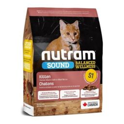 Корм холистик NUTRAM Sound Balanced Wellness Kitten 5.4 кг для котят всех пород S1_(5.4kg) від виробника Nutram