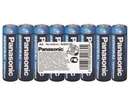 Батарейка Panasonic GENERAL PURPOSE угольно-цинковая AA(R6) пленка, 8 шт. (R6BER/8P) от производителя Panasonic