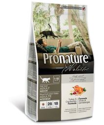 Корм Pronature Holistic Cat Turkey & Cranberries сухой с индейкой для взрослых кошек 5.44 кг (065672554060) от производителя Pronature Holistic