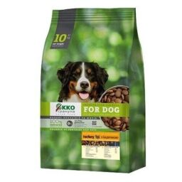 Сухий корм для собак середніх і великих порід Екко Гранула з індичкою чотирилисток 10 кг (112492) від виробника ЕККО-ГРАНУЛА