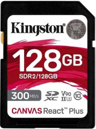 Карта памяти Kingston SD 128GB C10 UHS-II U3 R300/W260MB/s (SDR2/128GB) от производителя Kingston