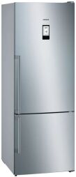 Холодильник Siemens з нижн. мороз., 192x70х80, холод.відд.-400л, мороз.відд.-105л, 2дв., А++, NF, дисплей, нерж (KG56NHI306) від виробника Siemens