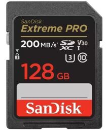Карта пам'яті SanDisk SD  128GB C10 UHS-I U3 R200/W140MB/s Extreme Pro V30