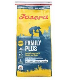 Сухий корм (Йозера) Josera Family Plus 15кг повнораціонний сухий з лососем для самок і щенят (4032254743392) від виробника Josera