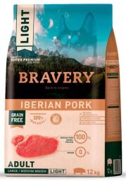 Сухий корм BRAVERY Iberian Pork Large/Medium Adult з іберійською свининою для дор.собак cередніх та великих порід 12 кг (2260  BR IBER L_ 12KG) від виробника Bravery