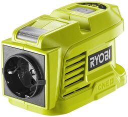 Інвертор напруги акумуляторний Ryobi RY18BI150A-0, 18В ONE+, 220 Вольт, 150Вт(300Вт пікова), без АКБ та ЗП