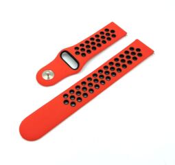 Ремінець Nike Sport 22 mm Watch Gear S3 / Xiaomi Amazfit Red / Black ( S ) (11093) від виробника Smart Watch