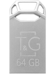 Флеш-накопичувач USB 64GB T&G 110 Metal Series Silver (TG110-64G) від виробника T&G