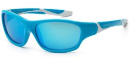 Детские солнцезащитные очки Koolsun бирюзово-белые серии Sport (Размер: 6+) (KS-SPBLSH006) от производителя Koolsun