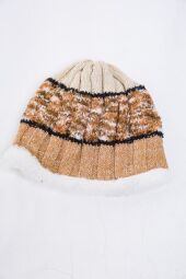 Дитяча шапка AGER, бежево-коричневого кольору, з вовни, 167R7777