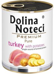 Dolina Noteci Pure консерва для собак, склонных к аллергии 800 г (индейка и картофель) DN800(623) от производителя Dolina Noteci