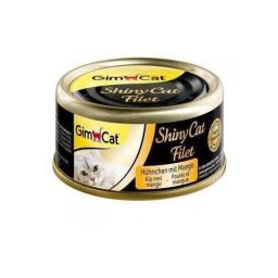 Вологий корм для кішок GimCat Shiny Cat Filet 70 г х 12 шт (курка і манго) (SZG-412979 / 413792) від виробника GimCat