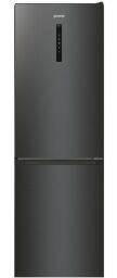 Холодильник Gorenje NRK619EABXL4 з нижн. мороз. камерою, 185х60х60см, 2 дв., Х- 204л, М- 96л, A+, NoFrost Plus, Fresh zone, чорний від виробника Gorenje