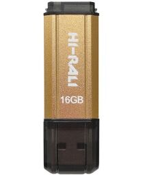 Флеш-накопичувач USB 16GB Hi-Rali Stark Series Gold (HI-16GBSTGD) від виробника Hi-Rali