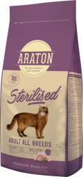 Корм ARATON STERILISED Adult All Breeds сухой для стерилизованных кошек 15 кг (4771317456410) от производителя ARATON