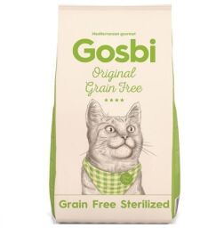 Сухий корм для котів Gosbi Original Cat Grain Free Sterilized 7 кг з клітковиною (GB020187) від виробника Gosbi