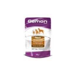 Вологий корм Gemon Adult шматочки з м'яса дичини для собак всіх порід 100 гр (8009470300629) від виробника GEMON