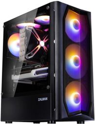 Корпус Zalman N4 Rev.1, без БЖ, 1xUSB3.0, 2xUSB2.0, 3x140mm RGB fans, 3x120mm RGB fans, TG Side Window, ATX, чорний (N4REV.1) від виробника Zalman