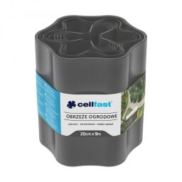 Лента газонная Cellfast, бордюрная, волнистая, 20смх9м, графит (30-053) от производителя Cellfast