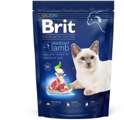 Корм Brit Premium by Nature Cat Sterilized Lamb сухий з ягнятком для дорослих стерилізованих котів 0.8 кг