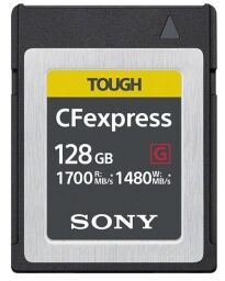 Карта памяти Sony CFexpress Type B 128GB R1700/W1480MB/s Tough (CEBG128.SYM) от производителя Sony