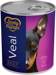 Корм Lovely Hunter Adult Veal вологий з телятиною для дорослих собак 800 гр