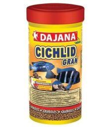 Dajana Cichlid Gran 100 мл/50г – для маленьких и средних рыб семейства цихлид от производителя Dajana