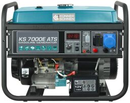 Бензиновый генератор Konner&Sohnen KS 7000E ATS, 230В, 5.5кВт, АТС, электростартер, 76.8кг (KS7000EATS) от производителя Könner & Söhnen