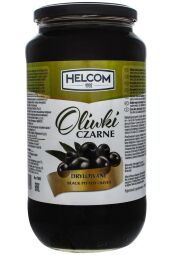 Оливки HELCOM 935g маслини чорні без кісточки ск/б