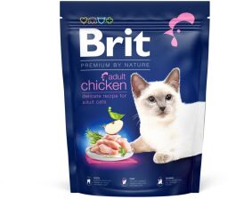 Корм Brit Premium by Nature Cat Adult Chicken сухой с курицей для взрослых кошек 0.3 кг (8595602552962) от производителя Brit Premium
