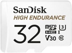 Карта пам`ятi MicroSDXC 32GB UHS-I/U3 Class 10 SanDisk High Endurance R100/W40MB/s + SD-adapter (SDSQQNR-032G-GN6IA)