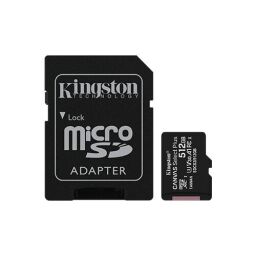 Карта пам'яті Kingston microSD  512GB C10 UHS-I U3 A1 R100/W85MB/s + SD
