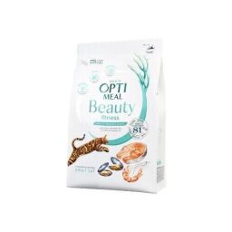 Сухий корм для кішок Optimeal Beauty Fitness (морепродукти) - 4 (кг) (B1842201) від виробника Optimeal