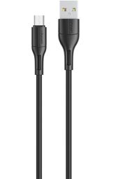 Кабель Usams US-SJ502 USB - Micro USB, 1 м, Black (SJ502USB01)