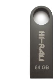 Флеш-накопичувач USB 64GB Hi-Rali Shuttle Series Black (HI-64GBSHBK) від виробника Hi-Rali
