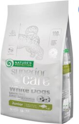 Nature's Protection Superior Care White Dogs Grain Free Junior Small Breeds 1.5 кг сухий корм для цуценят малих