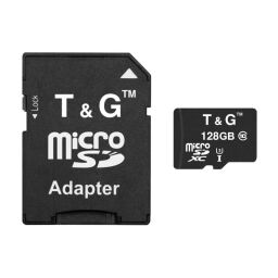 Карта памяти MicroSDXC 128GB UHS-I U3 Class 10 T&G + SD-adapter (TG-128GBSD10U3-01) от производителя T&G