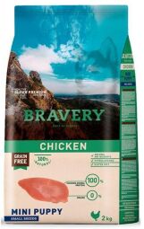 Сухой корм Bravery Puppy Mini Chicken Бравери с курицей для щенков мелких пород, 0.6 кг (8309 BR CHIC PUP M_600 GR) от производителя Bravery