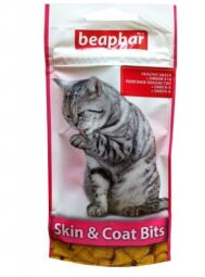 Ласощі для кішок Beaphar Skin & Coat Bits для здорової шкіри та вовни кішок 35 г