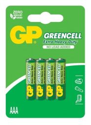 Батарейки GP GREENCELL 1.5V 24G-U4 Сольові R03, AAA 4 шт.