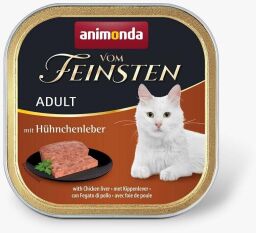 Корм Animonda Vom Feinsten вологий з курячою печінкою для дорослих котів 100 гр